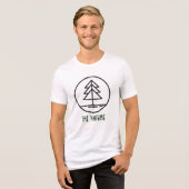 De Natuur Tri-Blend Shirt (Voorkant volledig)
