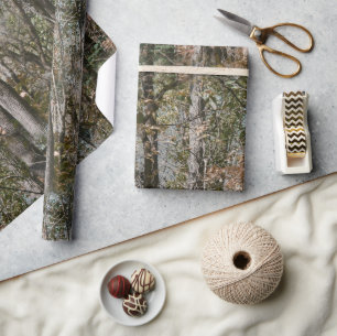 De Natuur van de bosboomCamouflage jacht/Vist Cadeaupapier