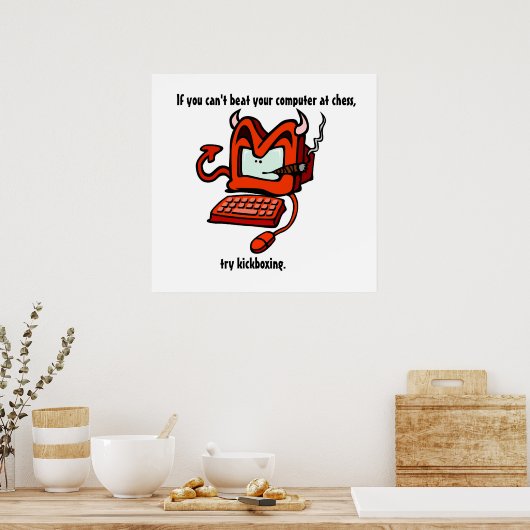 De Natuur van de computer Poster (Keuken)