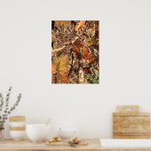 De Natuur van de Herfst van Hunter Camouflage schi Poster (Keuken)