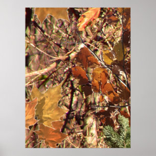 De Natuur van de Herfst van Hunter Camouflage schi Poster