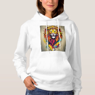 De natuur van de leeuw en rebellie hoodie