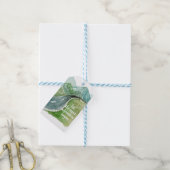 De Natuur van de waterverf laat het volgende avont Cadeaulabel (Met Touw)