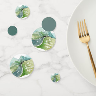 De Natuur van de waterverf laat het volgende avont Confetti