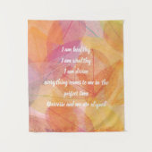 De Natuur van het hellende Citaat van de Aanpassin Wandkleed (Voorkant)