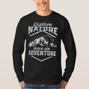 De Natuur van het trekpleisters van het wandelende T-shirt