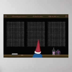 De Naughty Gnome Poster