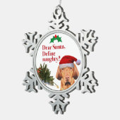 De Naughty Vizsla Ornament (Rechts)