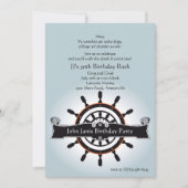 De Nautical Invitation Helm Kaart (Voorkant)