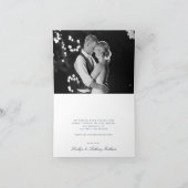 De Nautical Lighthouse Burlap Trouwcollectie Bedankkaart (Binnen)