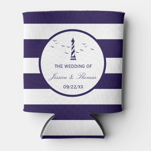 De Nautical Lighthouse Trouwcollectie Blikjeskoeler (Voorkant)