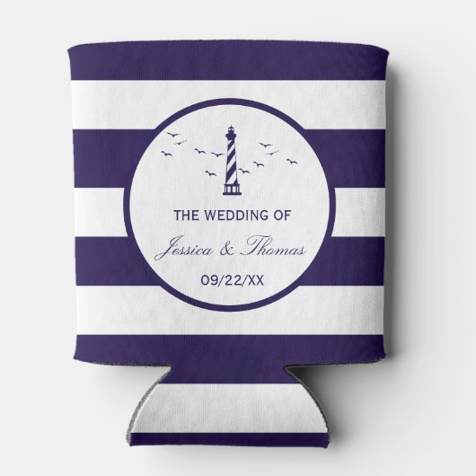 De Nautical Lighthouse Trouwcollectie Blikjeskoeler (Achterkant)