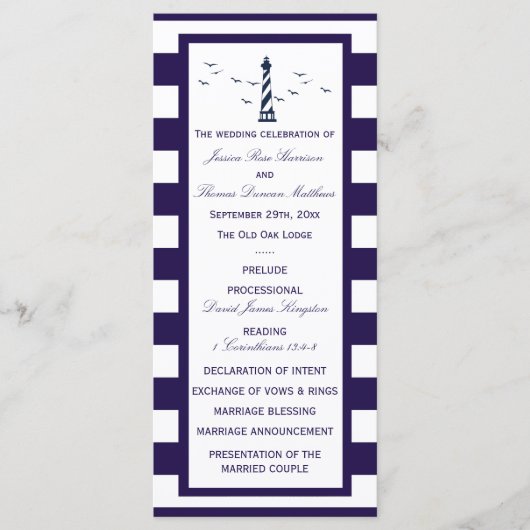 De Nautical Lighthouse Trouwcollectie Programma (Voorkant)