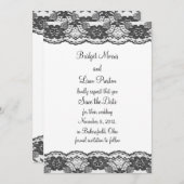 De nauwkeurige en Malte sparen de Datum (wit) Save The Date (Voorkant / Achterkant)