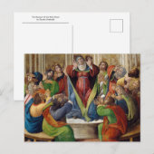 De nederdaling van de Heilige Geest door Botticell Briefkaart (Voorkant / Achterkant)
