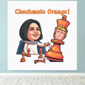 De nederlaag van de Oranje koning Canvas Afdruk (Insitu (Houten vloer))