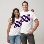 De Nederlandse Friesland-vlag T-shirt (Unisex)