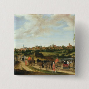 De Nederlandse gezant Adriaan Vierkante Button 5,1 Cm
