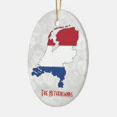 De Nederlandse vlag Keramisch Ornament (Links)