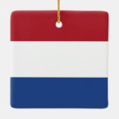 De Nederlandse vlag Keramisch Ornament (Achterkant)