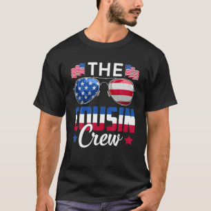 De neef Crew USA Flag Sunbribril Family Matchin T-shirt