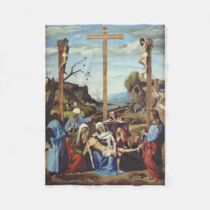 De neerlegging van Jezus Christus Heilige Icoon Ku Fleece Deken