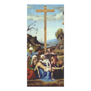 De neerlegging van Jezus Christus Heilige Icoon Ku Reclamekaart