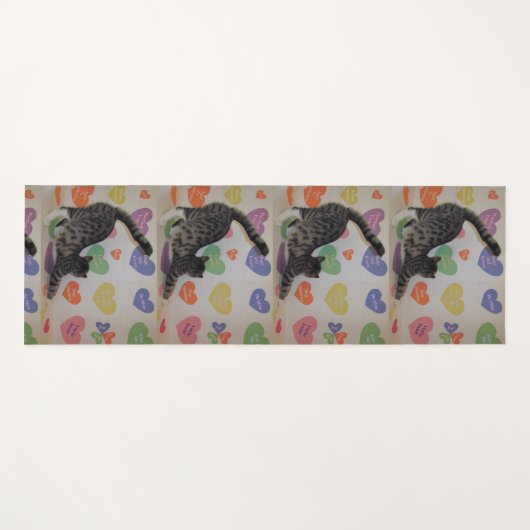 De neerwaartse kat yogamat (1 zijdig) (Voorkant (horizontaal))