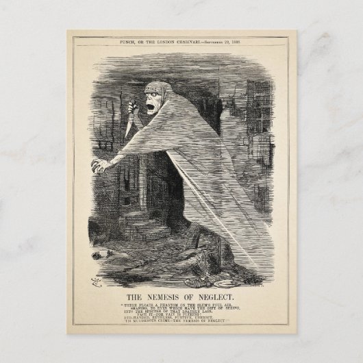 "De Nemesis van Verwaarlozing" Briefkaart (Voorkant)