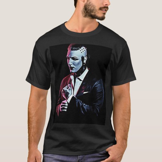 De Neon Demon Chris Motionless Monochrome Versie T-shirt (Voorkant)