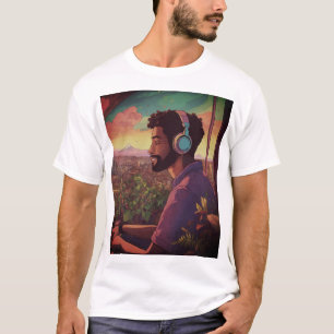 De Neon Oerwoud Beats, T shirt voor mannen