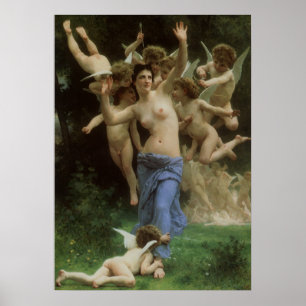 De nest van het Wasp door William Adolphe Bouguere Poster