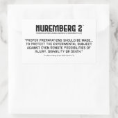 De Neurenberg-code 1947 A. 7 Rechthoekige stickers (Tas)