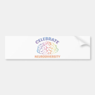 De neurodiversiteit vieren bumpersticker