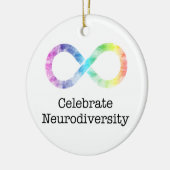 De neurodiversiteit vieren keramisch ornament (Links)