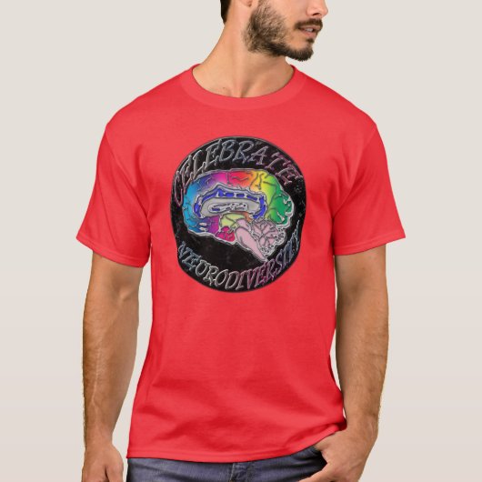De neurodiversiteit vieren t-shirt (Voorkant)