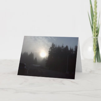 de nevelige zon van de Ochtend #3 Kaart