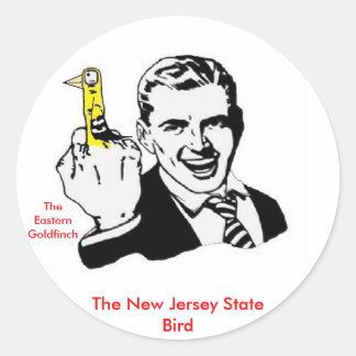 De New Jersey State Bird Ronde Sticker