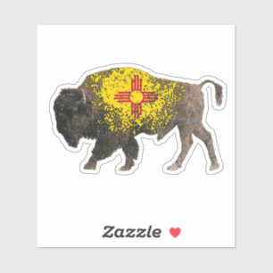 De New Mexico Heilige Buffel Sticker