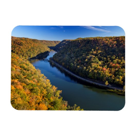 De New River Gorge in Hawks Nest State Park Magneet (Horizontaal)