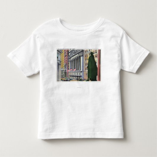 De New York Stock Exchange Bldg Kinder Shirts (Voorkant)