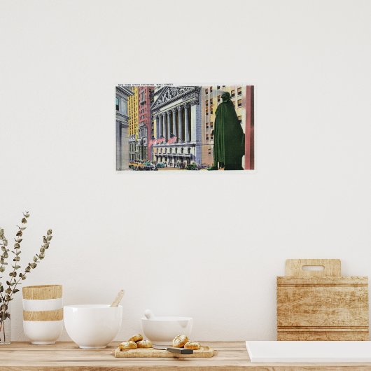 De New York Stock Exchange Bldg Poster (Keuken)