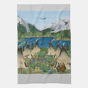 De Nez Perce ~ Wallowa Lake Theedoek