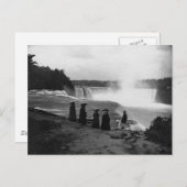 De Niagara-Herfsten ~ 1853 Briefkaart (Voorkant / Achterkant)