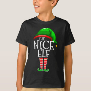 De Nice Elf Group Matching Family Kerstmis T-shirt