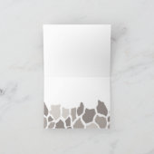 De niet sexistische Safari van de Giraffe dankt u Bedankkaart (Binnen)