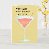 De nieuwe 30 | Funny Birthday Kaart (Gele Bloem)