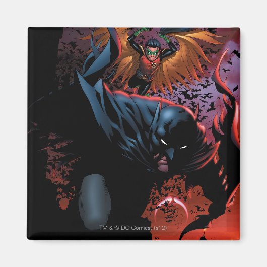 De nieuwe 52 - Batman en Robin #1 Magneet (Voorkant)
