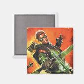 De nieuwe 52 - de groene pijl #1 magneet (Voorkant / Achterkant)