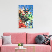 De nieuwe 52 - Justice League #1 Canvas Afdruk (Insitu (Woonkamer))
